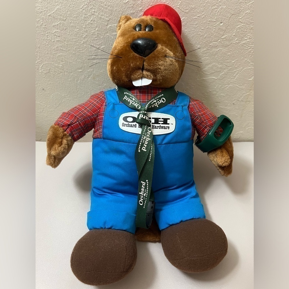Orchard Supply Hardware OSH 16 “ Beaver Plush Stuffed Animal Very Rare
